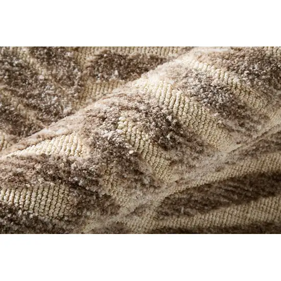 Taupe And Tan Animal Print Area Rug Photo 7