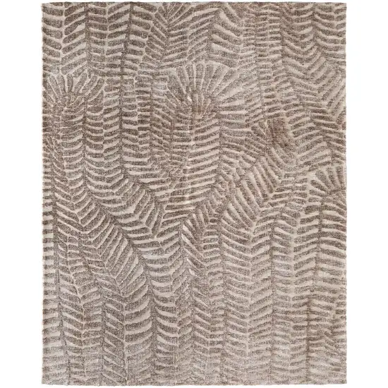 Taupe And Tan Animal Print Area Rug Photo 2