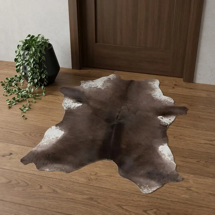 Taupe And White Calfskin - Area Rug Photo 1