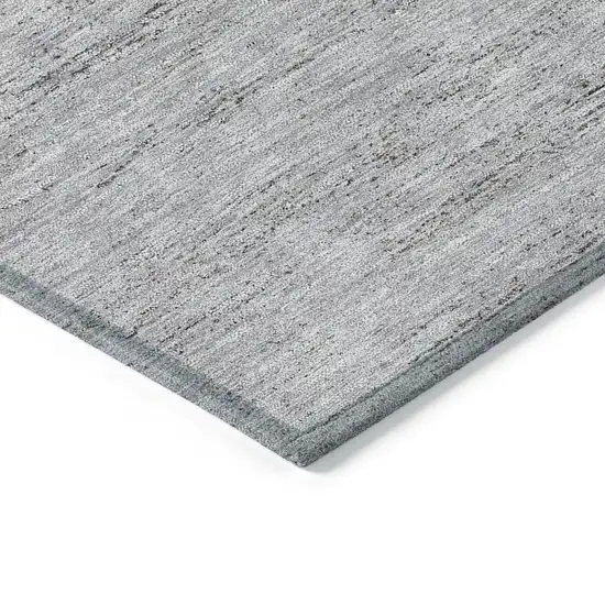 Taupe Beige And Blue Geometric Washable Indoor Outdoor Area Rug Photo 4