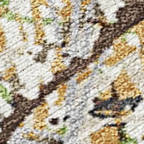 Taupe Beige And Brown Abstract Washable Indoor Outdoor Area Rug Photo 2