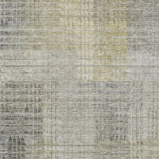 Taupe Beige And Brown Abstract Washable Indoor Outdoor Area Rug Photo 6