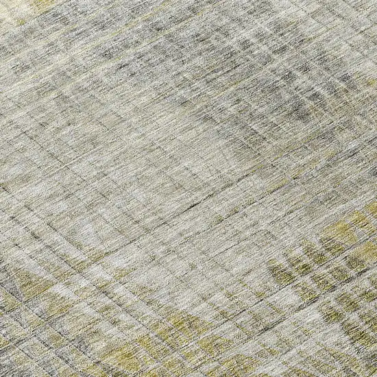 Taupe Beige And Brown Abstract Washable Indoor Outdoor Area Rug Photo 8