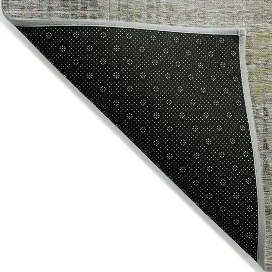 Taupe Beige And Brown Abstract Washable Indoor Outdoor Area Rug Photo 4