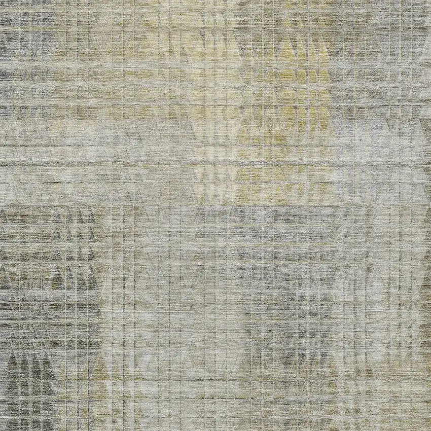 Taupe Beige And Brown Abstract Washable Indoor Outdoor Area Rug Photo 6