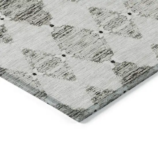 Taupe Beige And Coffee Moroccan Washable Indoor Outdoor Area Rug Photo 4