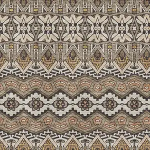 Photo of Taupe Beige And Copper Moroccan Washable Area Rug With UV Protection