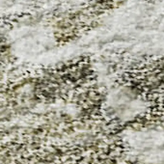 Taupe Beige And Gold Abstract Washable Area Rug With UV Protection Photo 3