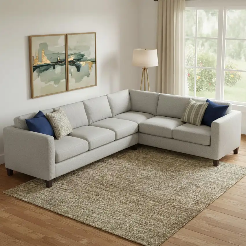 Taupe Beige And Gold Ombre Washable Area Rug With UV Protection Photo 2