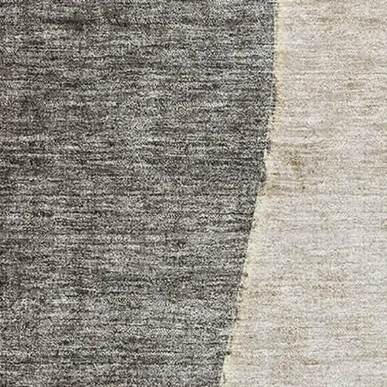 Taupe Beige And Gray Abstract Washable Area Rug With UV Protection Photo 4