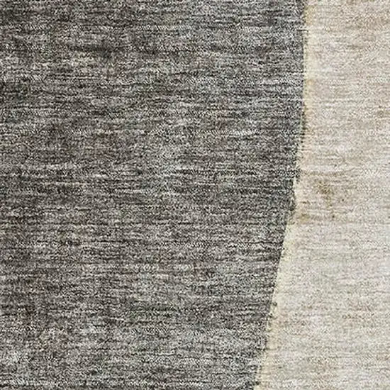Taupe Beige And Gray Abstract Washable Area Rug With UV Protection Photo 6