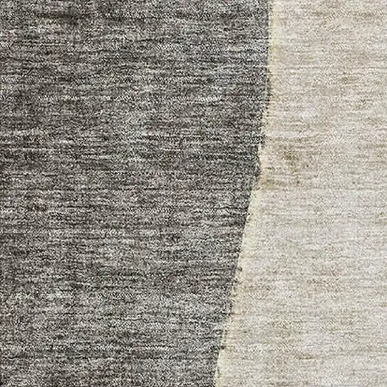 Taupe Beige And Gray Abstract Washable Area Rug With UV Protection Photo 7
