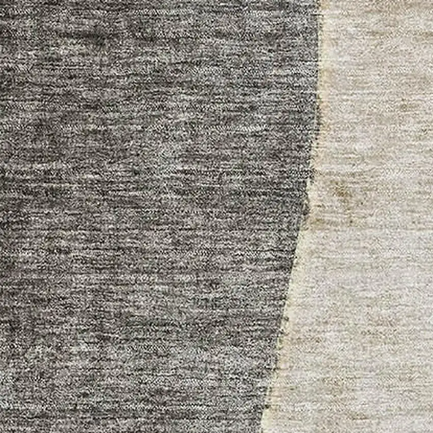 Taupe Beige And Gray Abstract Washable Area Rug With UV Protection Photo 8