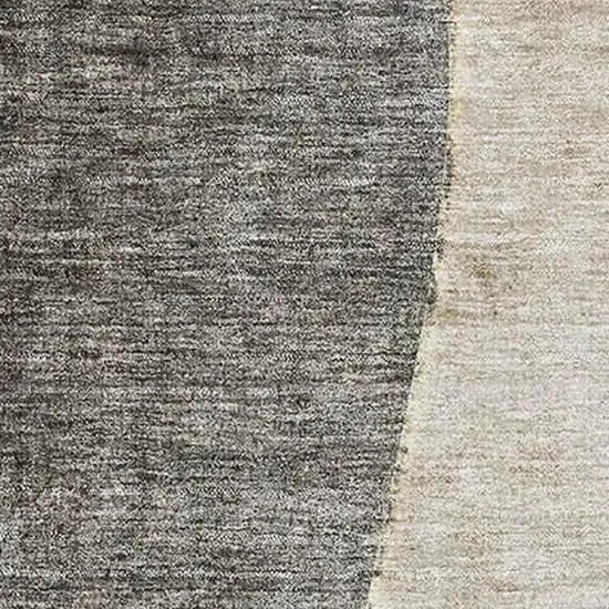 Taupe Beige And Gray Abstract Washable Area Rug With UV Protection Photo 7