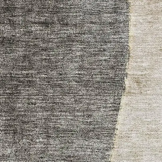 Taupe Beige And Gray Abstract Washable Area Rug With UV Protection Photo 4