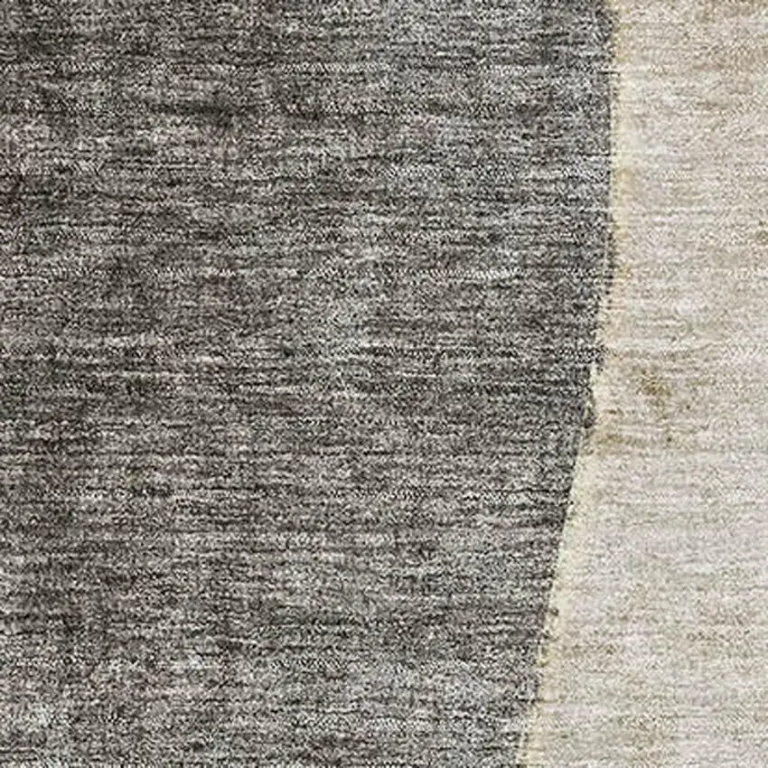 Taupe Beige And Gray Abstract Washable Area Rug With UV Protection Photo 4