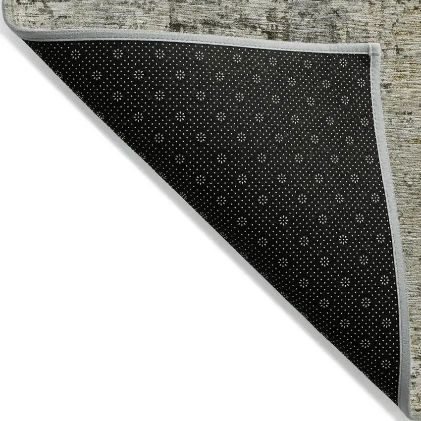 Taupe Beige And Gray Abstract Washable Indoor Outdoor Area Rug Photo 4