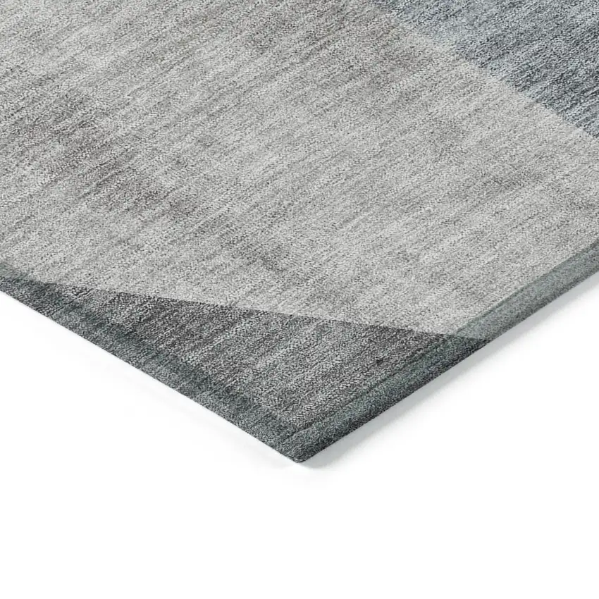 Taupe Beige And Gray Abstract Washable Indoor Outdoor Area Rug Photo 3