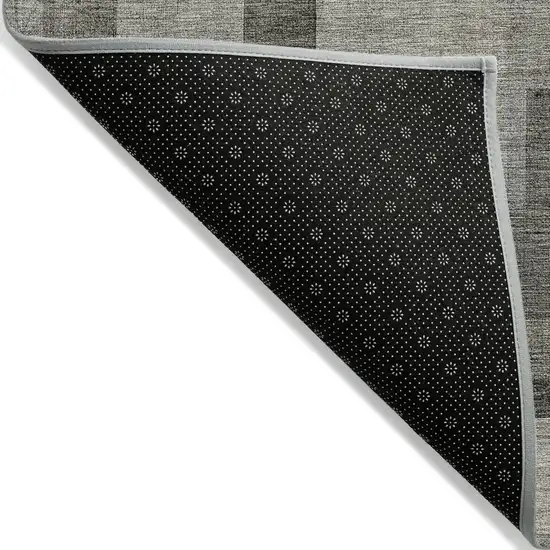 Taupe Beige And Gray Geometric Washable Indoor Outdoor Area Rug Photo 3