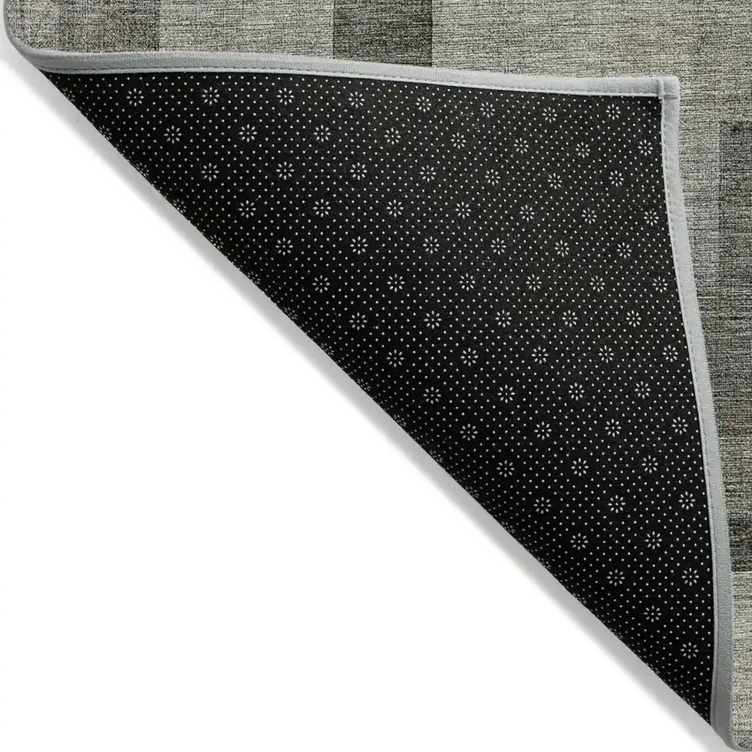 Taupe Beige And Gray Geometric Washable Indoor Outdoor Area Rug Photo 3