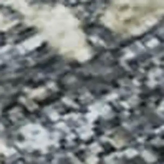 Taupe Beige And Gray Striped Washable Area Rug With UV Protection Photo 3