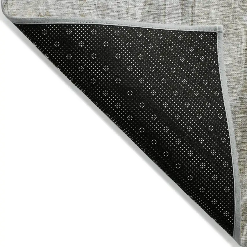 Taupe Beige And Ivory Abstract Washable Indoor Outdoor Area Rug Photo 4