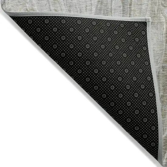 Taupe Beige And Ivory Abstract Washable Indoor Outdoor Area Rug Photo 4