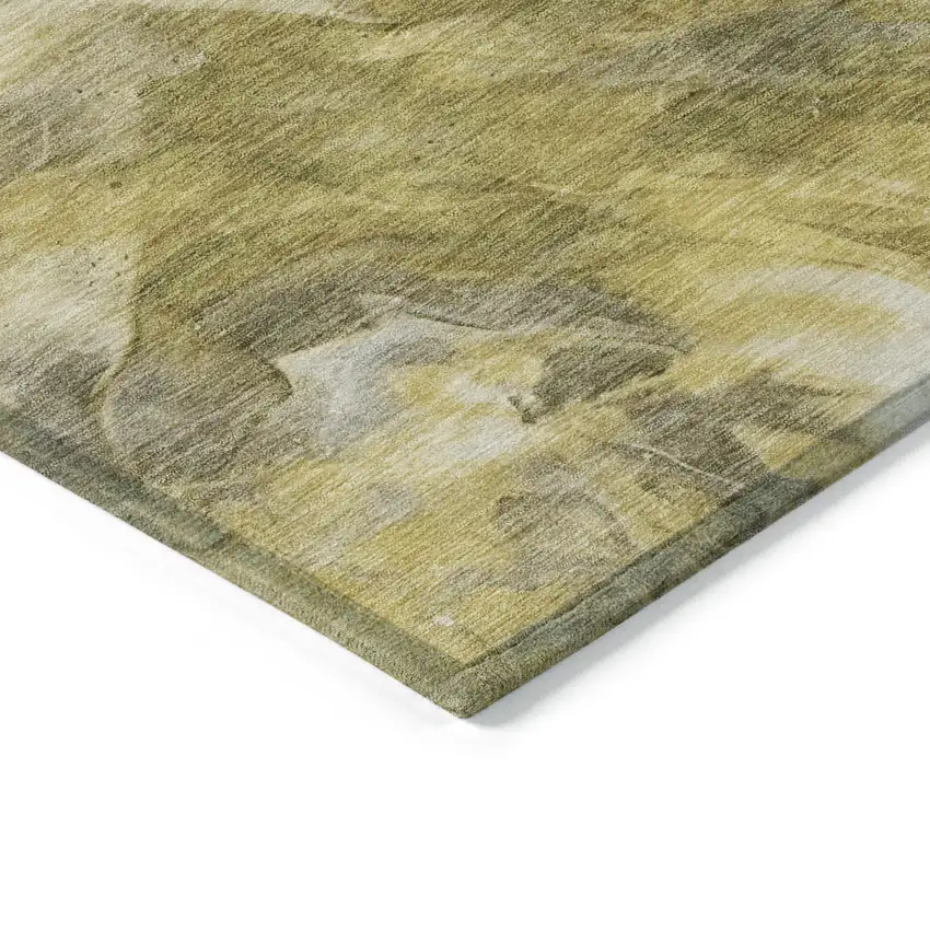 Taupe Beige And Ivory Abstract Washable Indoor Outdoor Area Rug Photo 4