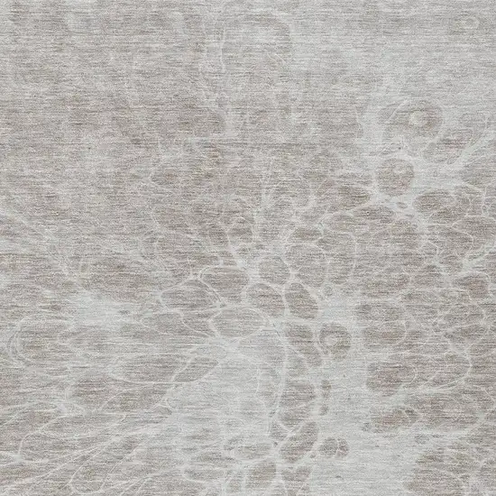 Taupe Beige And Ivory Abstract Washable Indoor Outdoor Area Rug Photo 6