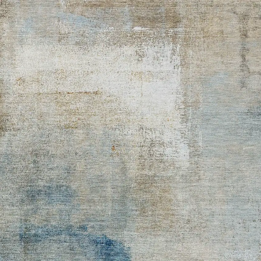 Taupe Beige And Ivory Abstract Washable Indoor Outdoor Area Rug Photo 6