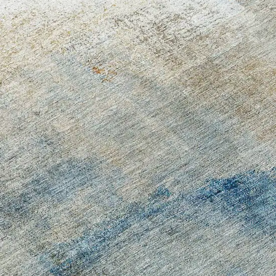 Taupe Beige And Ivory Abstract Washable Indoor Outdoor Area Rug Photo 8