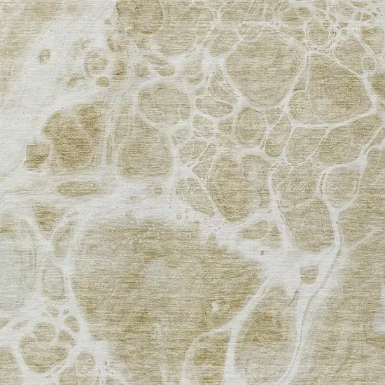 Taupe Beige And Ivory Nautical Washable Indoor Outdoor Area Rug Photo 6