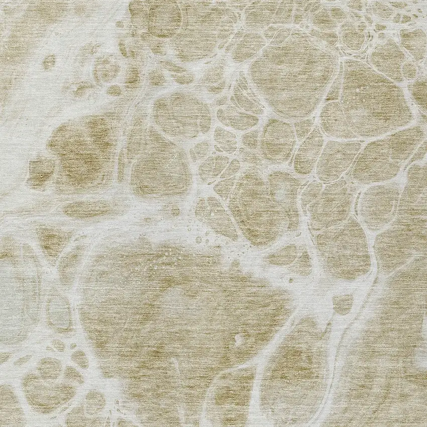 Taupe Beige And Ivory Nautical Washable Indoor Outdoor Area Rug Photo 6