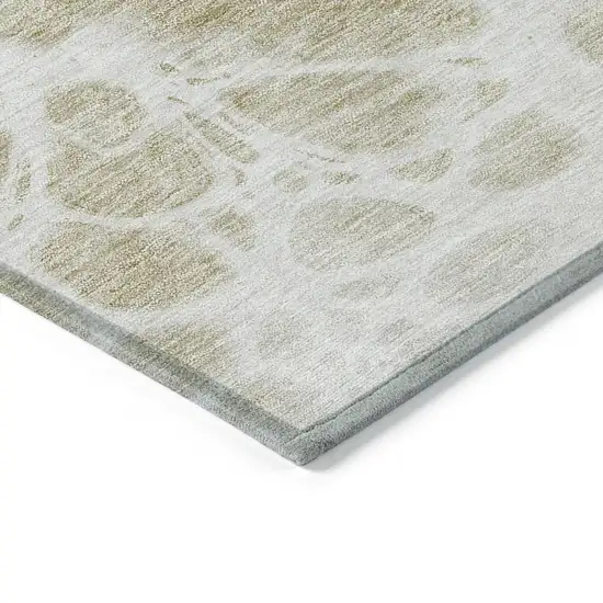 Taupe Beige And Ivory Nautical Washable Indoor Outdoor Area Rug Photo 5