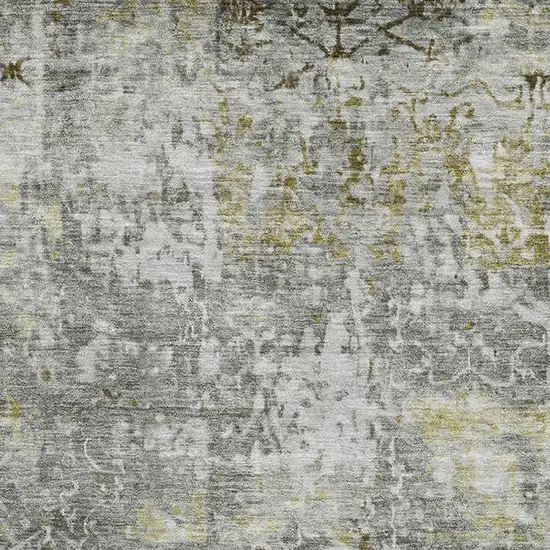 Taupe Beige And Ivory Oriental Washable Area Rug With UV Protection Photo 3