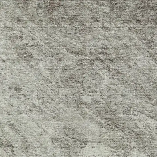Taupe Beige And Tan Abstract Washable Indoor Outdoor Area Rug Photo 5