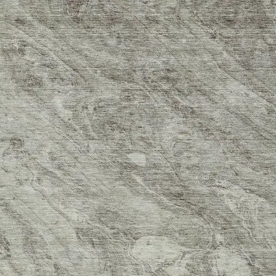 Taupe Beige And Tan Abstract Washable Indoor Outdoor Area Rug Photo 5