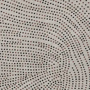 Photo of Taupe Black And Brown Polka Dot Washable Indoor Outdoor Area Rug