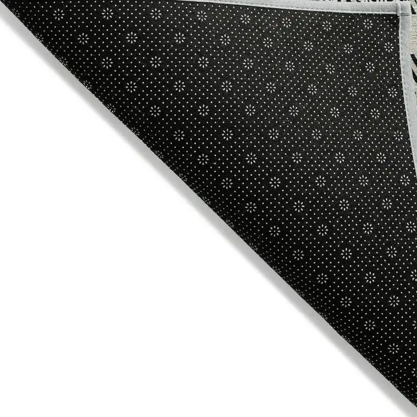 Taupe Black And Ivory Plaid Washable Indoor Outdoor Area Rug Photo 4