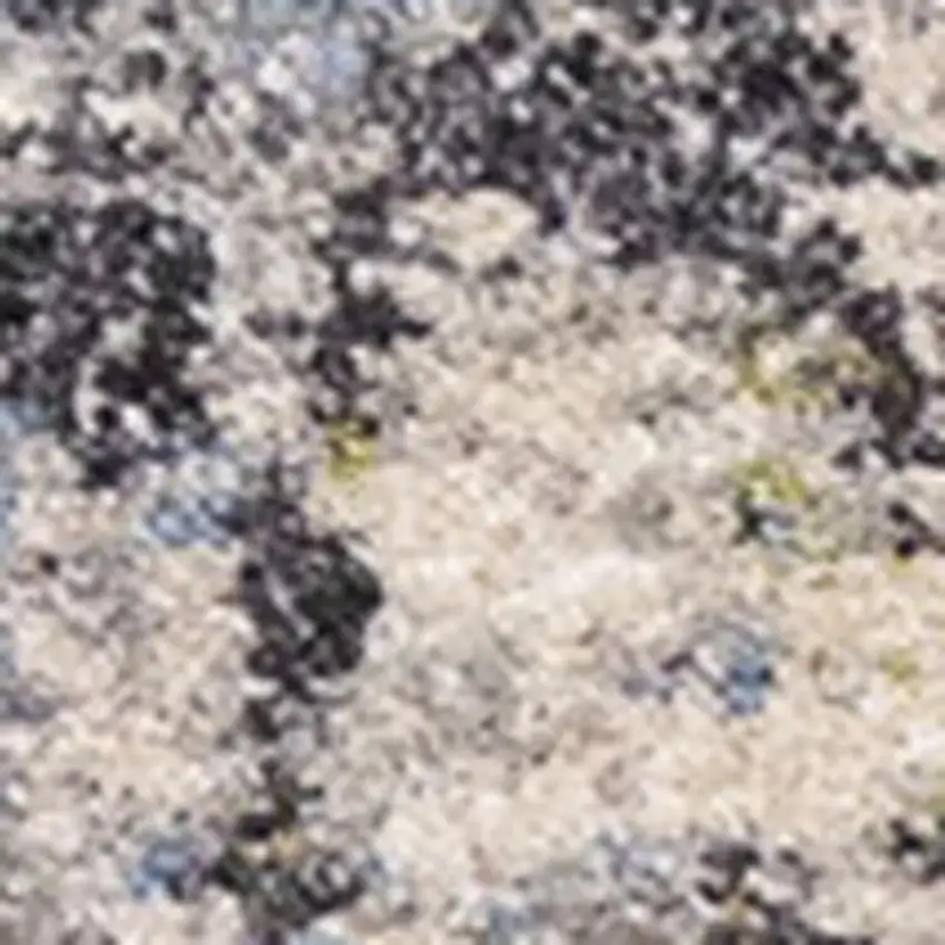 Taupe Blue And Copper Abstract Area Rug Photo 4