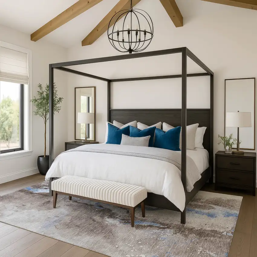 Taupe Blue And Ivory Abstract Washable Area Rug With UV Protection Photo 5