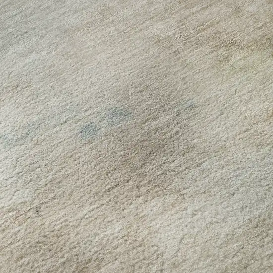 Taupe Blush And Teal Abstract Washable Area Rug With UV Protection Photo 9