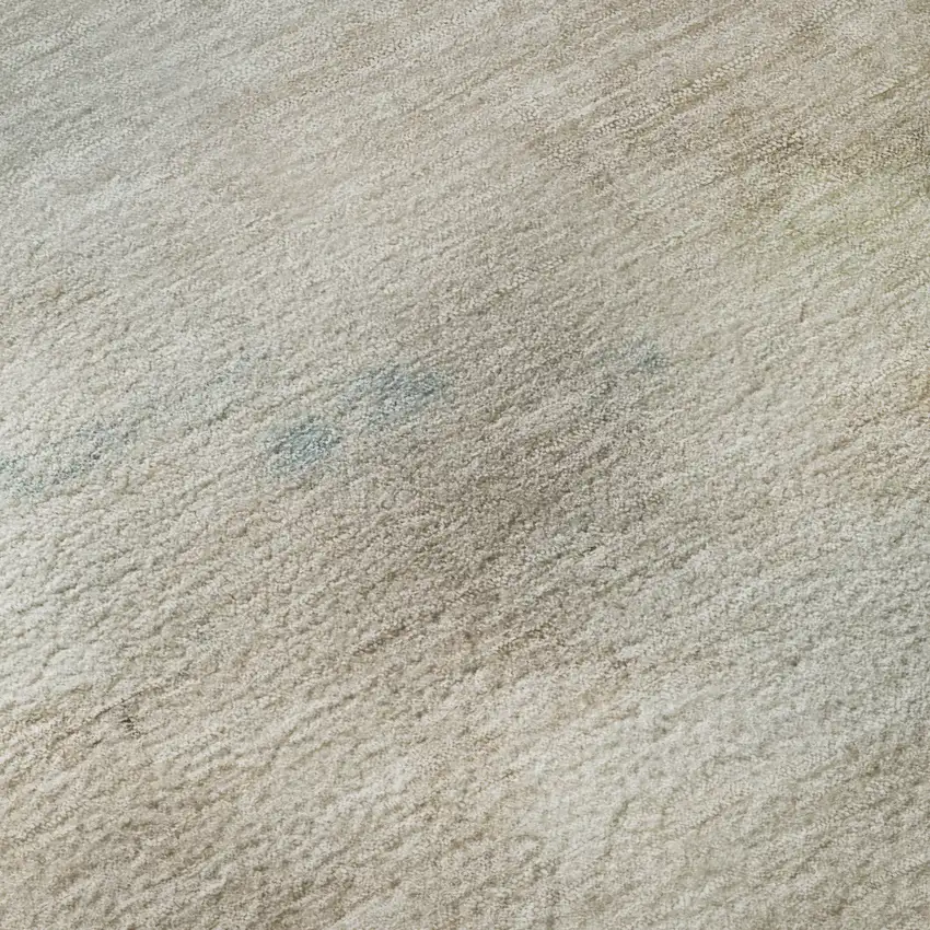 Taupe Blush And Teal Abstract Washable Area Rug With UV Protection Photo 9