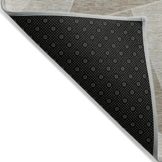 Taupe Brown And Beige Geometric Washable Indoor Outdoor Area Rug Photo 3