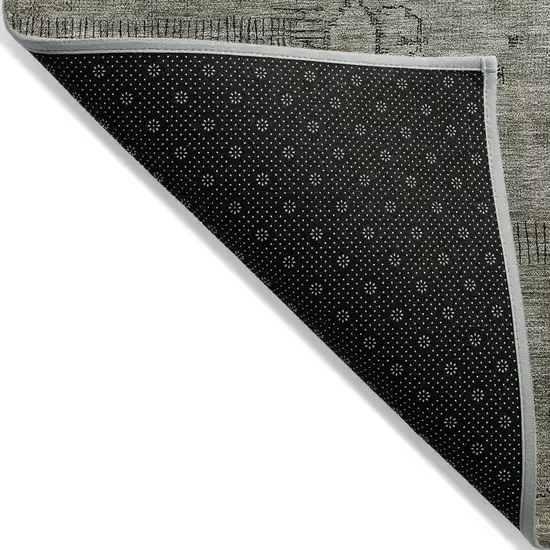 Taupe Brown And Beige Patchwork Washable Indoor Outdoor Area Rug Photo 5
