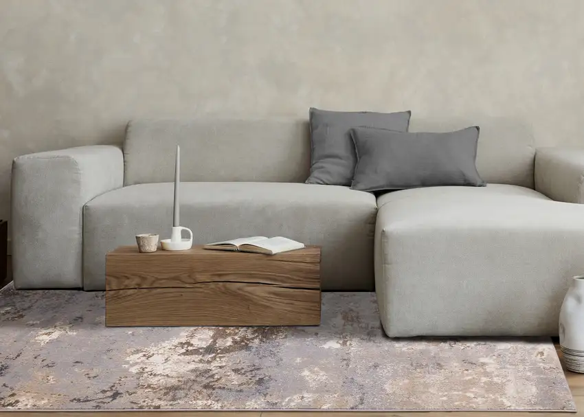 Taupe Brown And Gray Abstract Area Rug Photo 5