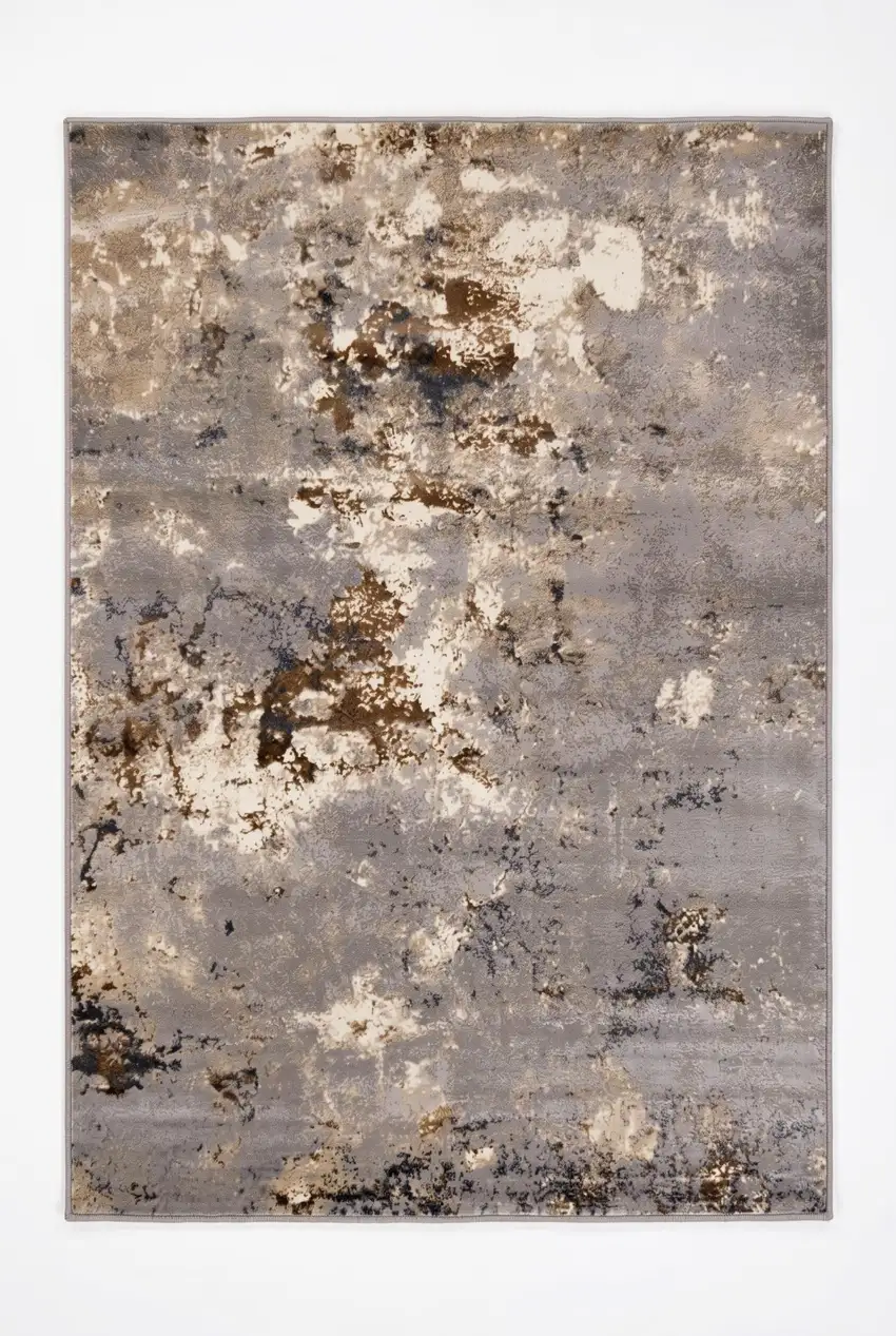 Taupe Brown And Gray Abstract Area Rug Photo 2
