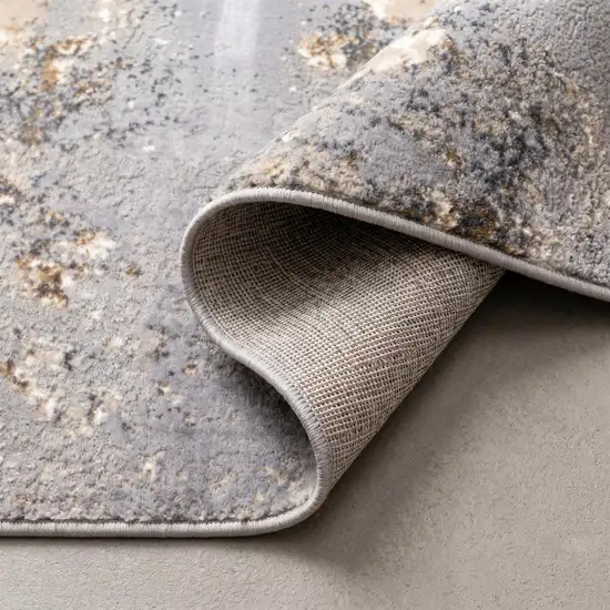 Taupe Brown And Gray Abstract Area Rug Photo 3