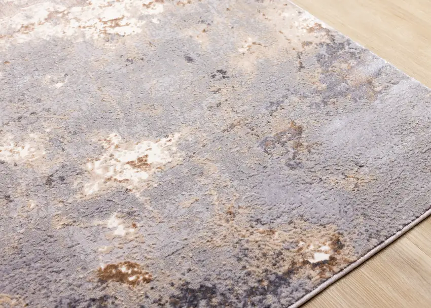 Taupe Brown And Gray Abstract Area Rug Photo 6