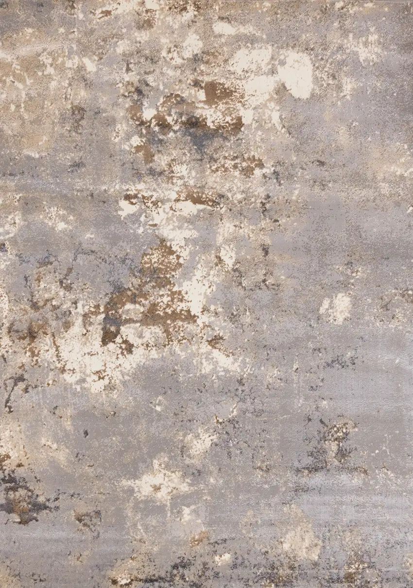 Taupe Brown And Gray Abstract Area Rug Photo 2